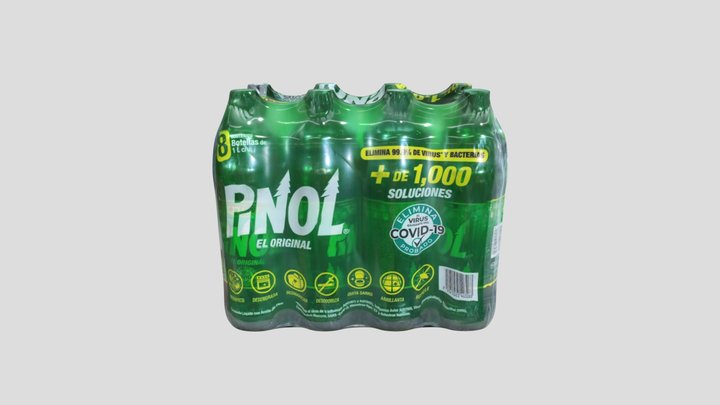 Cleaner - Pinol El Original 8 Pack 3D Model