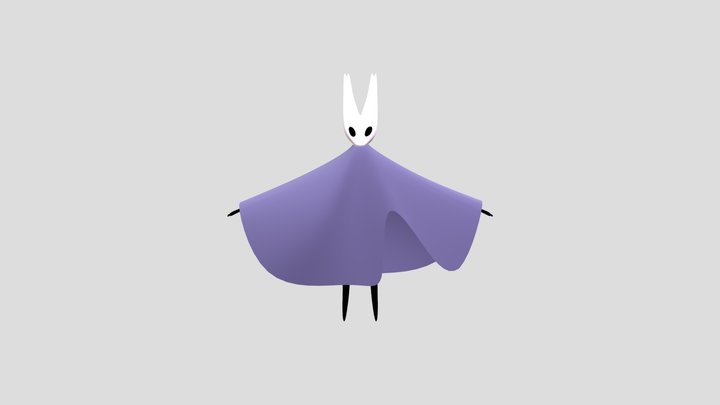 Hollow Knight Character 3D Model