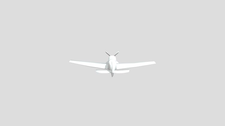 Prop Plane 3D Model