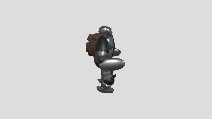 Le Gros Chevalier lowpoly 3D Model