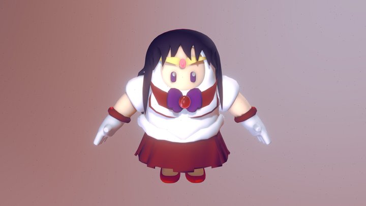 Fall Guys - Sailor Mars 3D Model