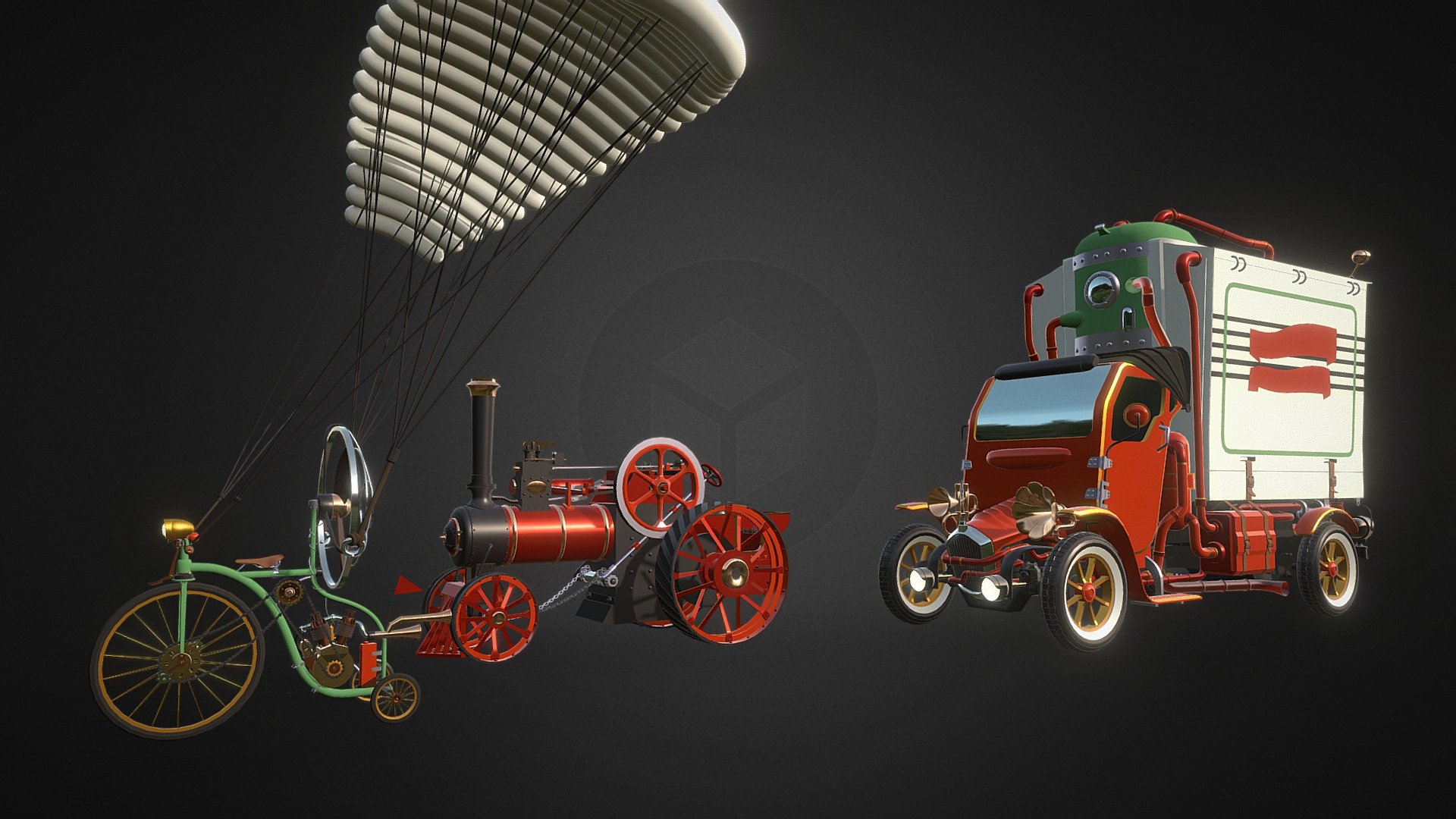 Steampunk vehicles_Homework5
