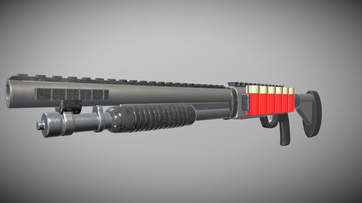 escopeta 3D Model