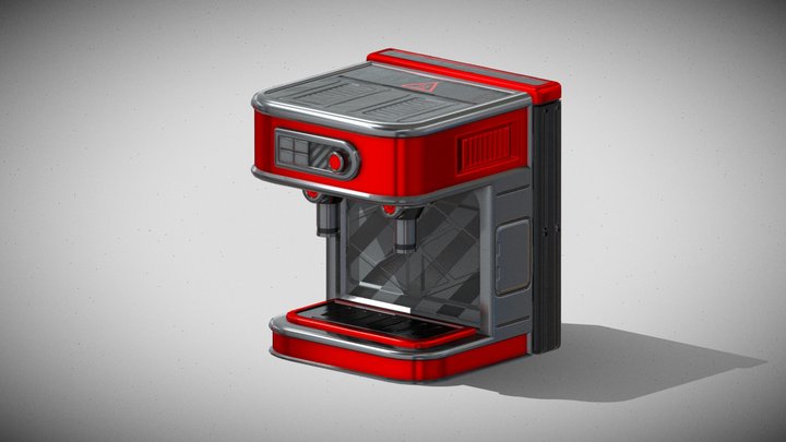 simple coffe machine 3D Model