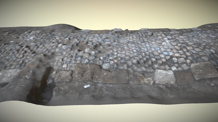 Inrap - Chemin pavé - Temple Saint-Eloi de Rouen 3D Model