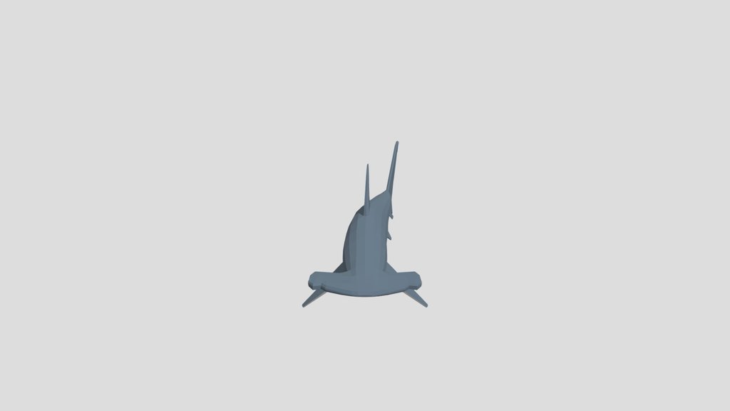 Low Poly Animated Hammerhead Shark