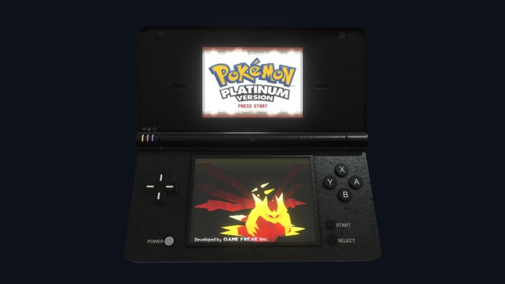 Nintendo Dsi Edición Pokemon Black 3D Model
