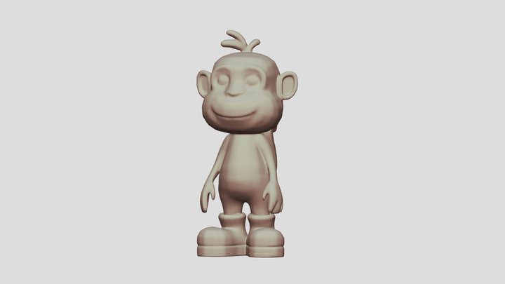 Boots the Monkey 3D Model