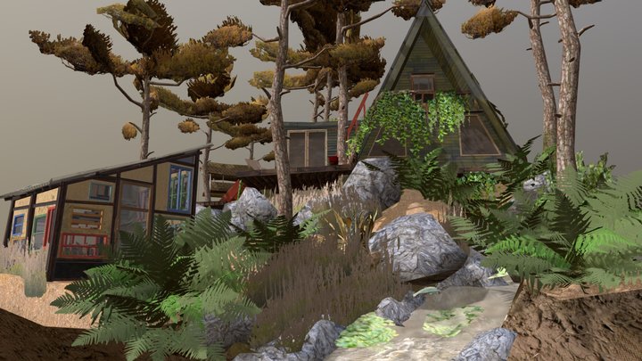 DAE Diorama - Eco House 3D Model