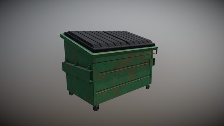 Rusty Dumpster 3D Model