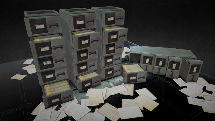 Filing Cabinets – Modello 3D gratuito STL