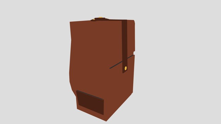 Low Poly Bag 3D Model