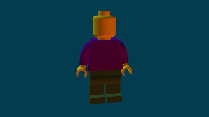 Lego man 3D Model