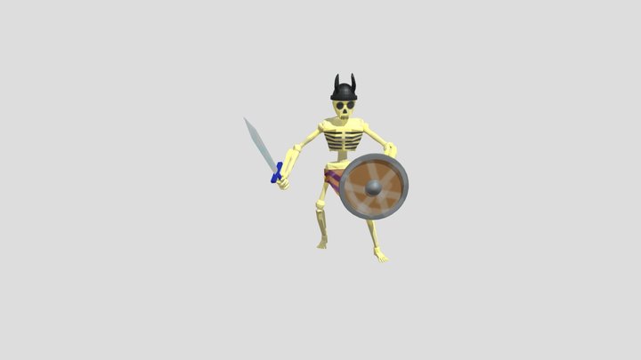 esqueleto guerreiro do SIM 3D Model