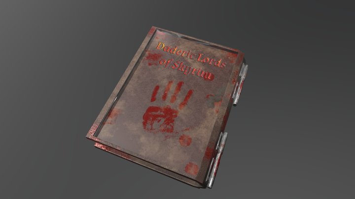 Skyrim Book on Daedric Lords 3D Model