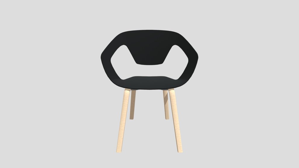 LOT DE 4 CHAISES PVC/BOIS - LINER