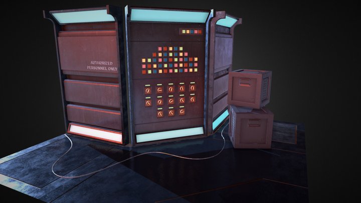 sci-Fi hallway test 3D Model
