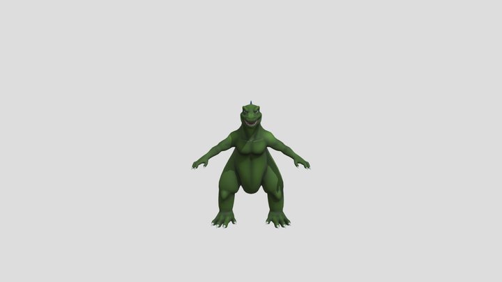 Hanna Barbera Godzilla 3D Model