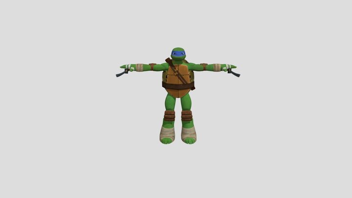 TMNT 2012 - Leonardo | Wrath of the Mutants 3D Model