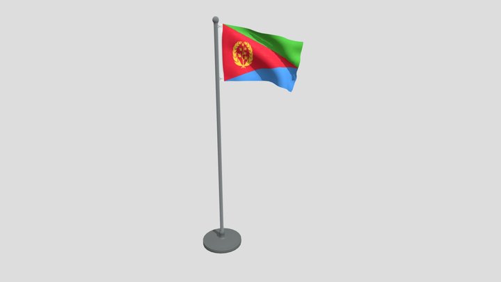 Animated Flag Of Eritrea – Free 3D Model STL