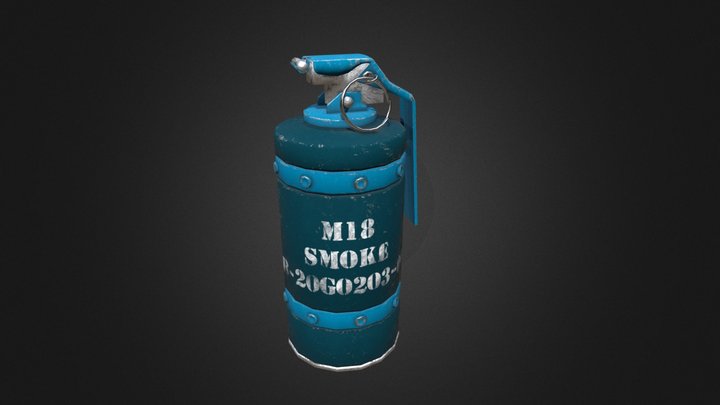 Smoke Granade 3D Model