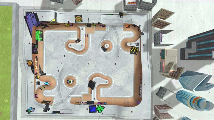 skate park battle arena – Free 3D Model STL