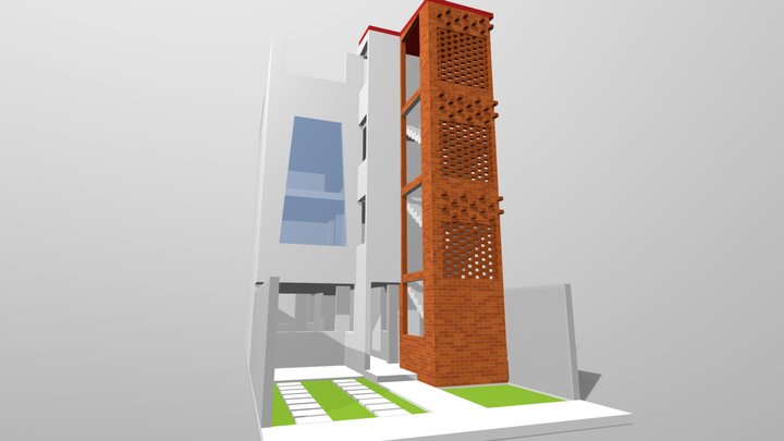 Proyecto ampliación de vivienda unifamiliar 3D Model