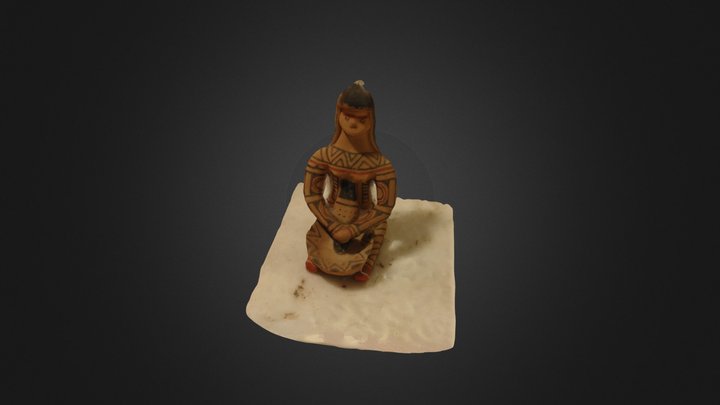 Ritxòkò - Boneca Karajá 3D Model