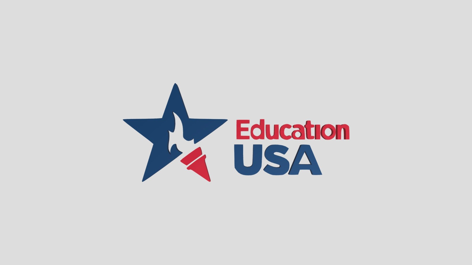EducationUSA logo in 3D