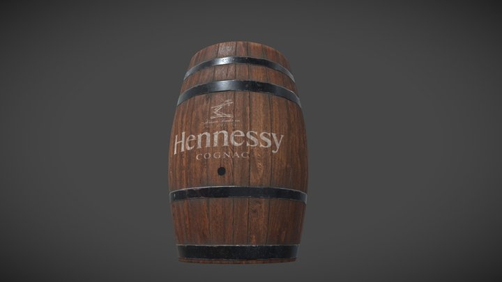Wooden barrel_low_ready 3D Model