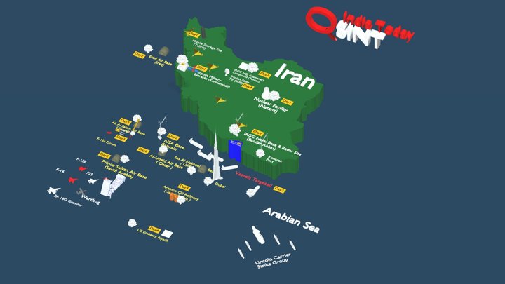 Iran–US–Israel: Days 1–4 3D Model