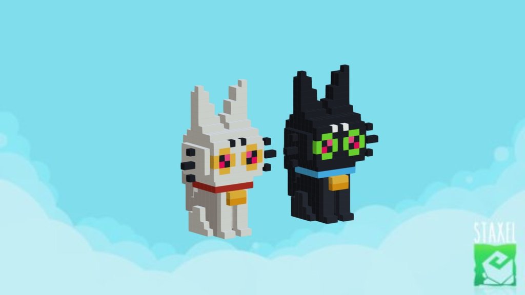 Staxel Cats - 3D model by Plukit [7efb7ad] - Sketchfab