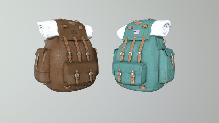 Army BackPack 3D Model