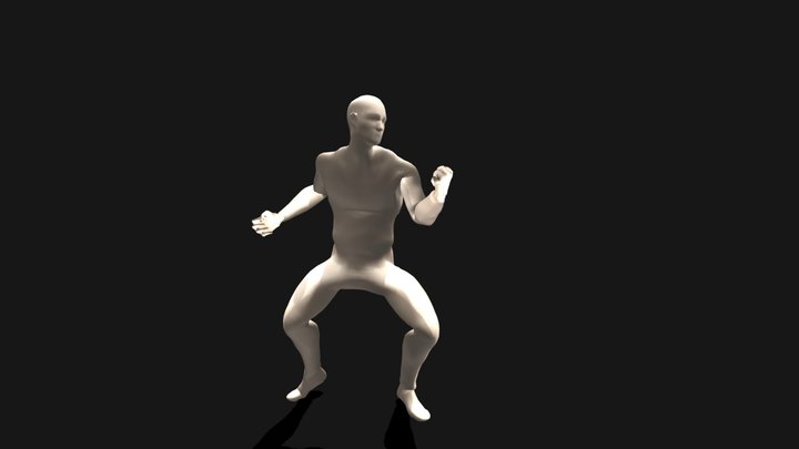 Silly Idle Animation 3D Model