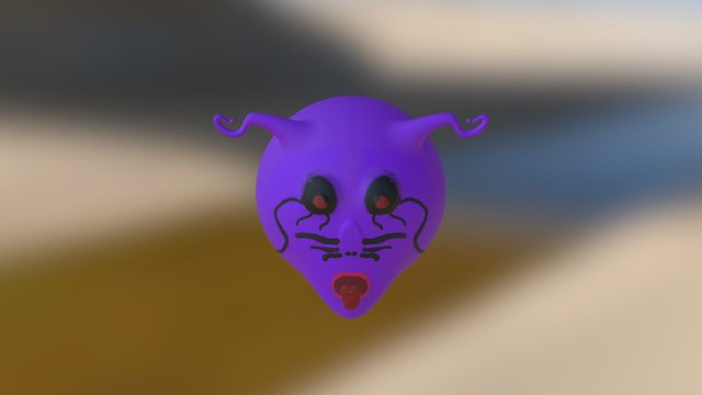 Purple Cat 3D Model