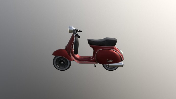Vespa Texturing 3D Model