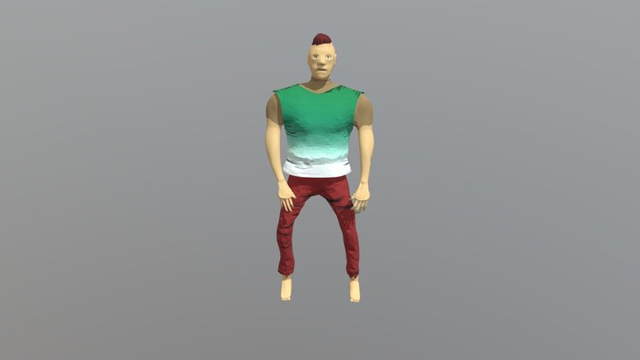 Idle animation character 3D Model
