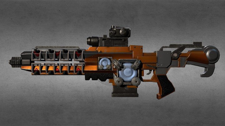 Railgun 3D Model