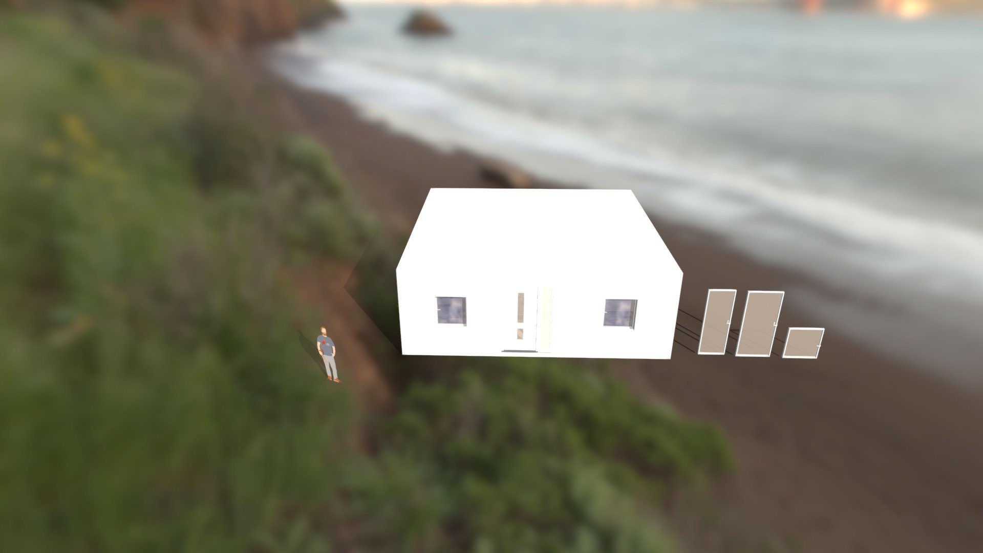 3d House Eg Boden Quer with marginal furniture