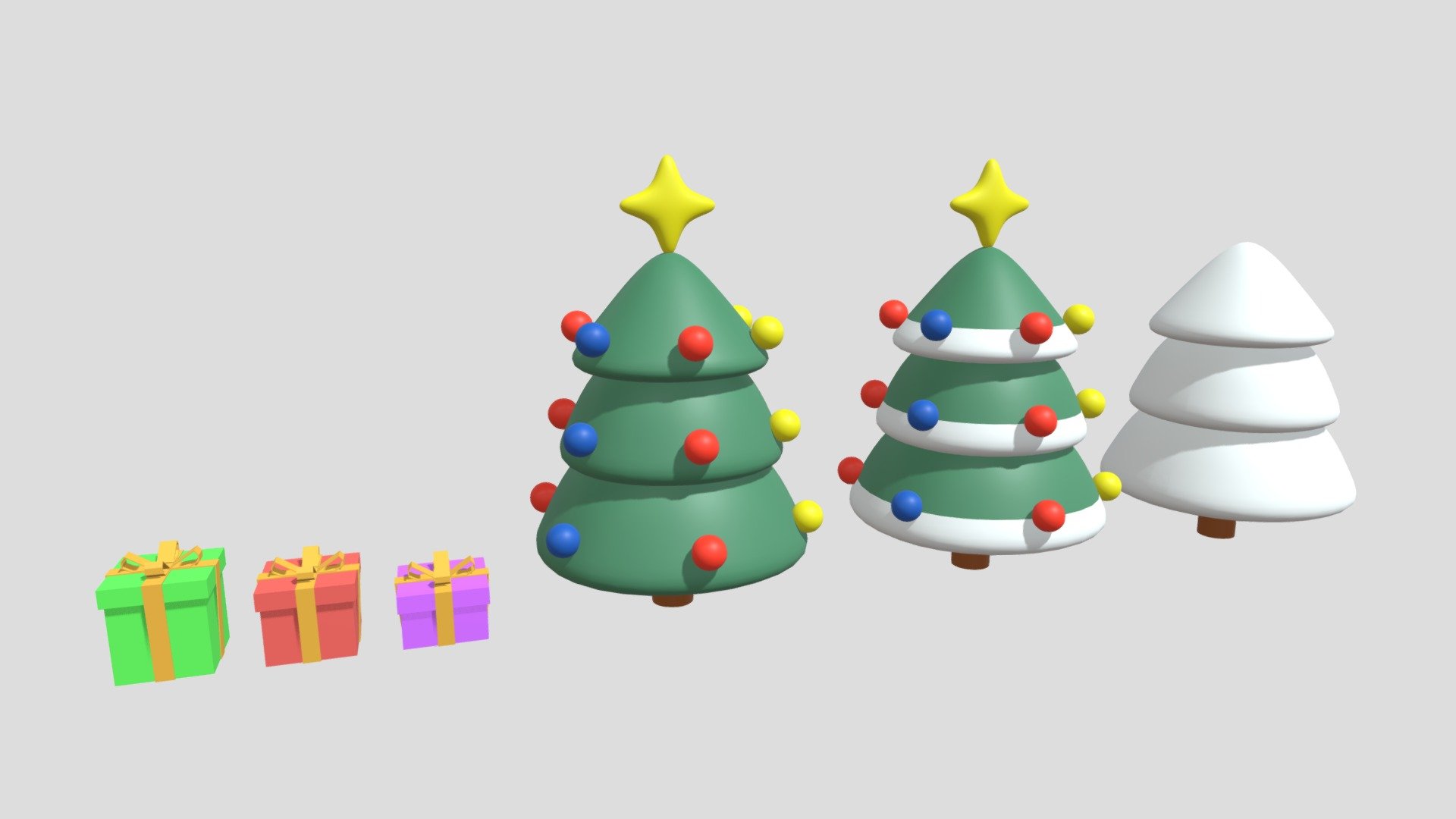 Christmas Tree And Gift Boxes - Buy Royalty Free 3D model by Philip ...