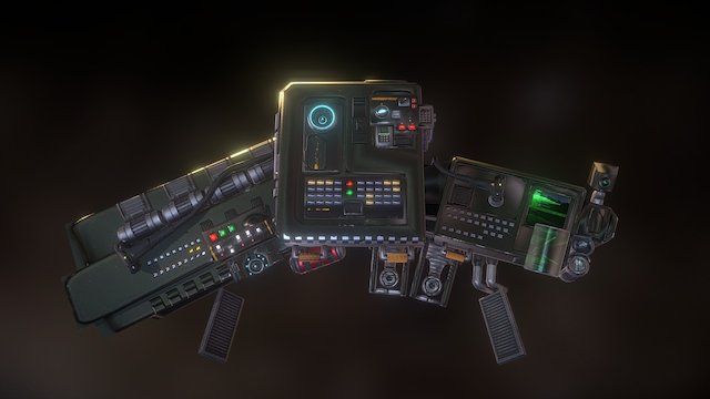 Space ship 3D Model