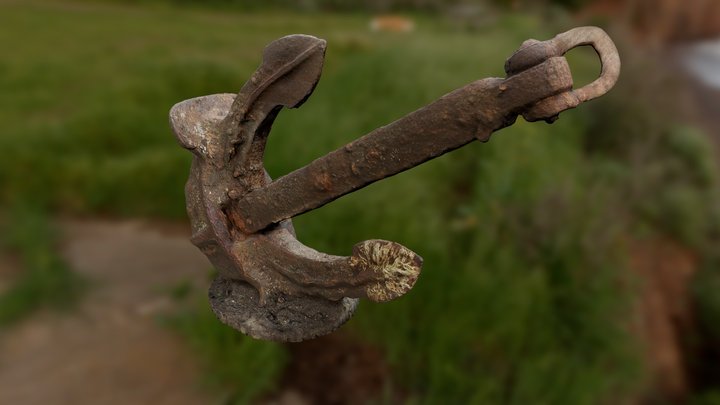 Rusty Anchor Photogrammetry 3D Model