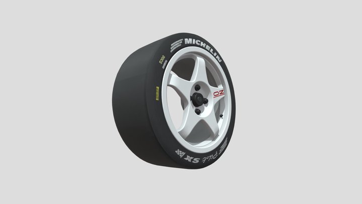 OZ Rim - Rally Car 3D Model