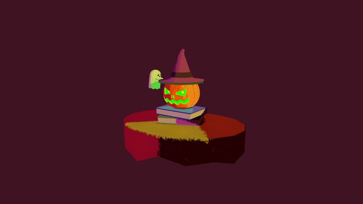 Halloween Pumpkin 3D Model