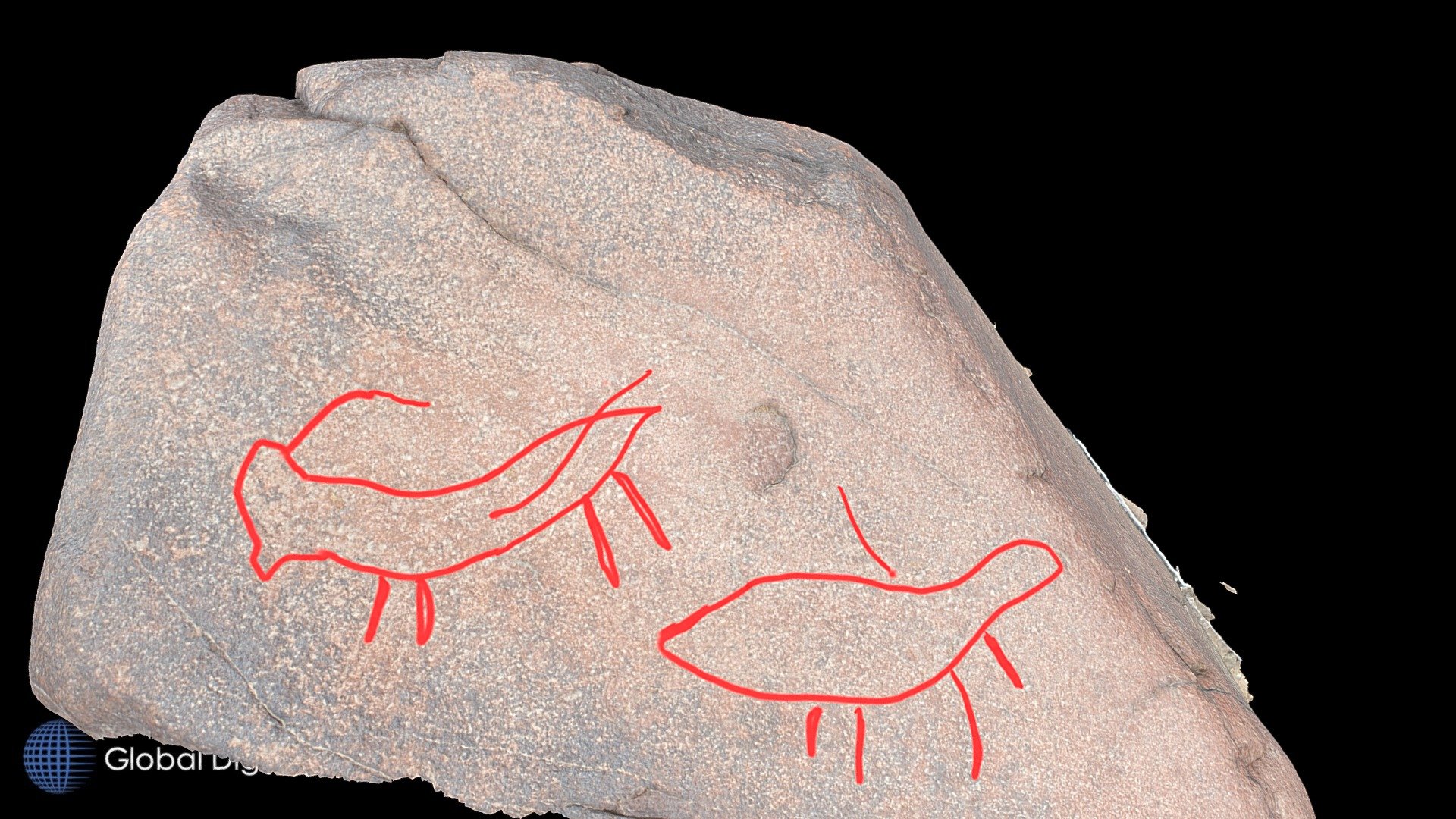 Petroglyph H29, Khatm Al Melaha, Kalba, Sharjah