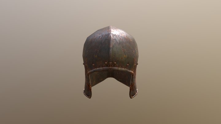 Barbute Helm Basic 3D Model