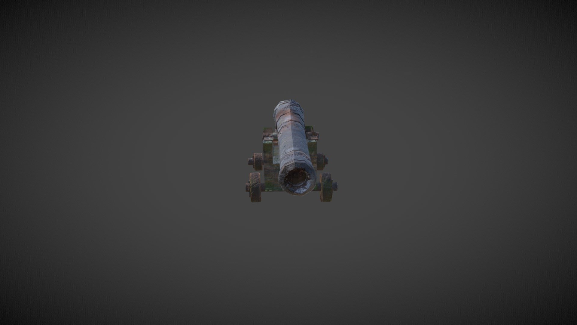 Zbrush Cannon Low Poly