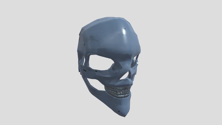 Robot Skull Mask 3D Model