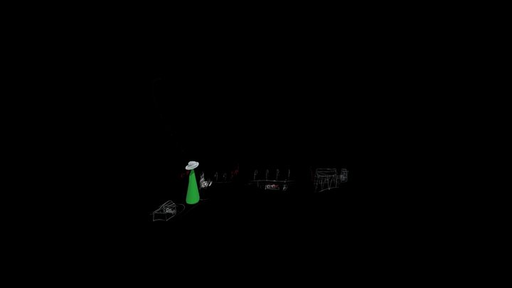 Alien Abduction Story Board 3D Model