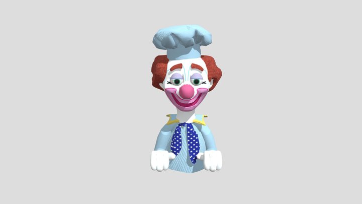 Starvin Marvin (Bouregard) the clown 3D Model